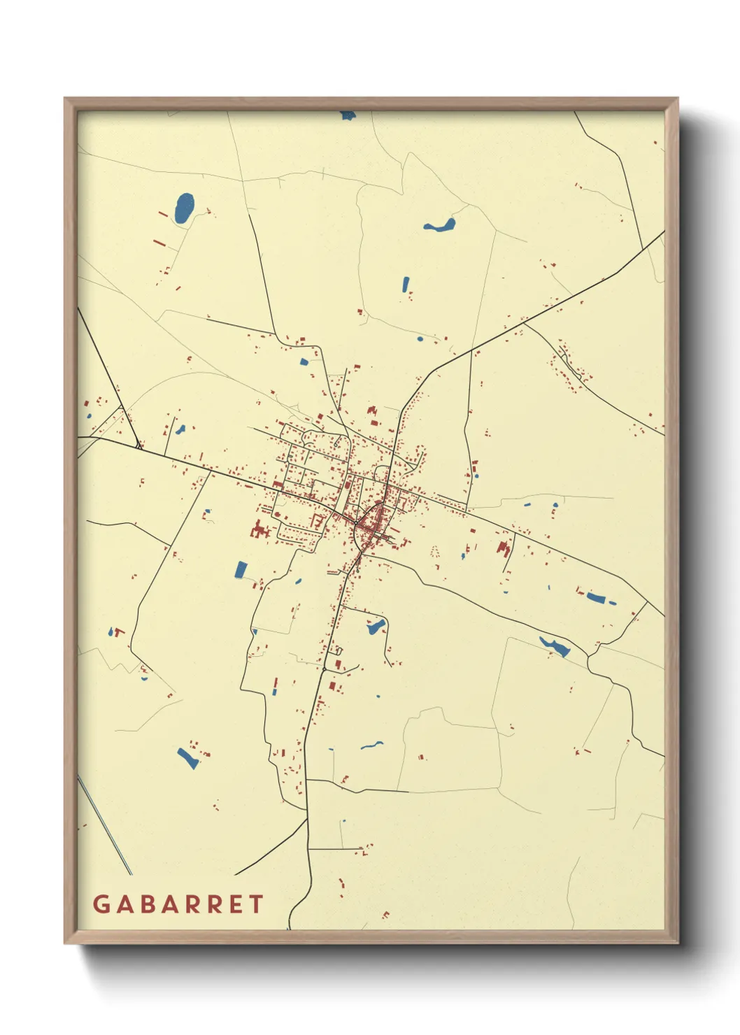 Une affiche de carte sur Gabarret