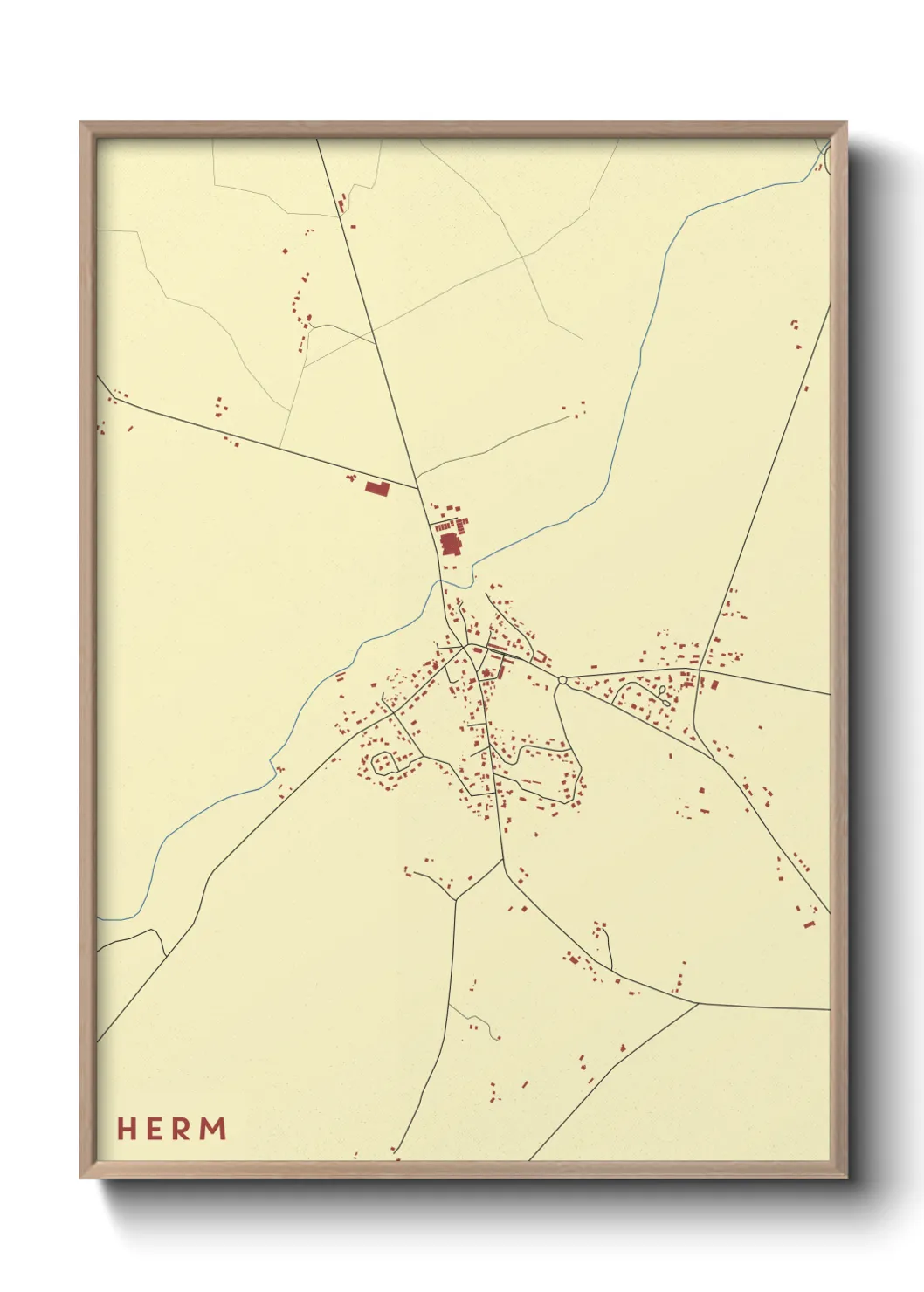 Une affiche de carte sur Herm