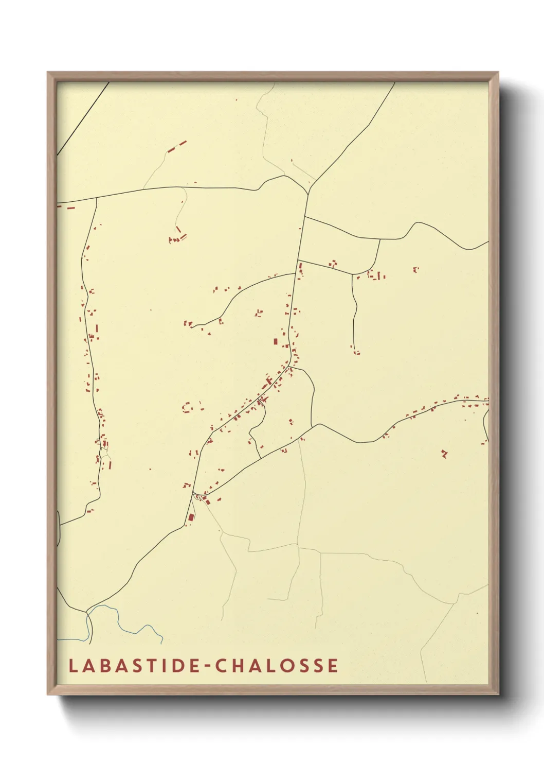 Un poster carteLabastide-Chalosse