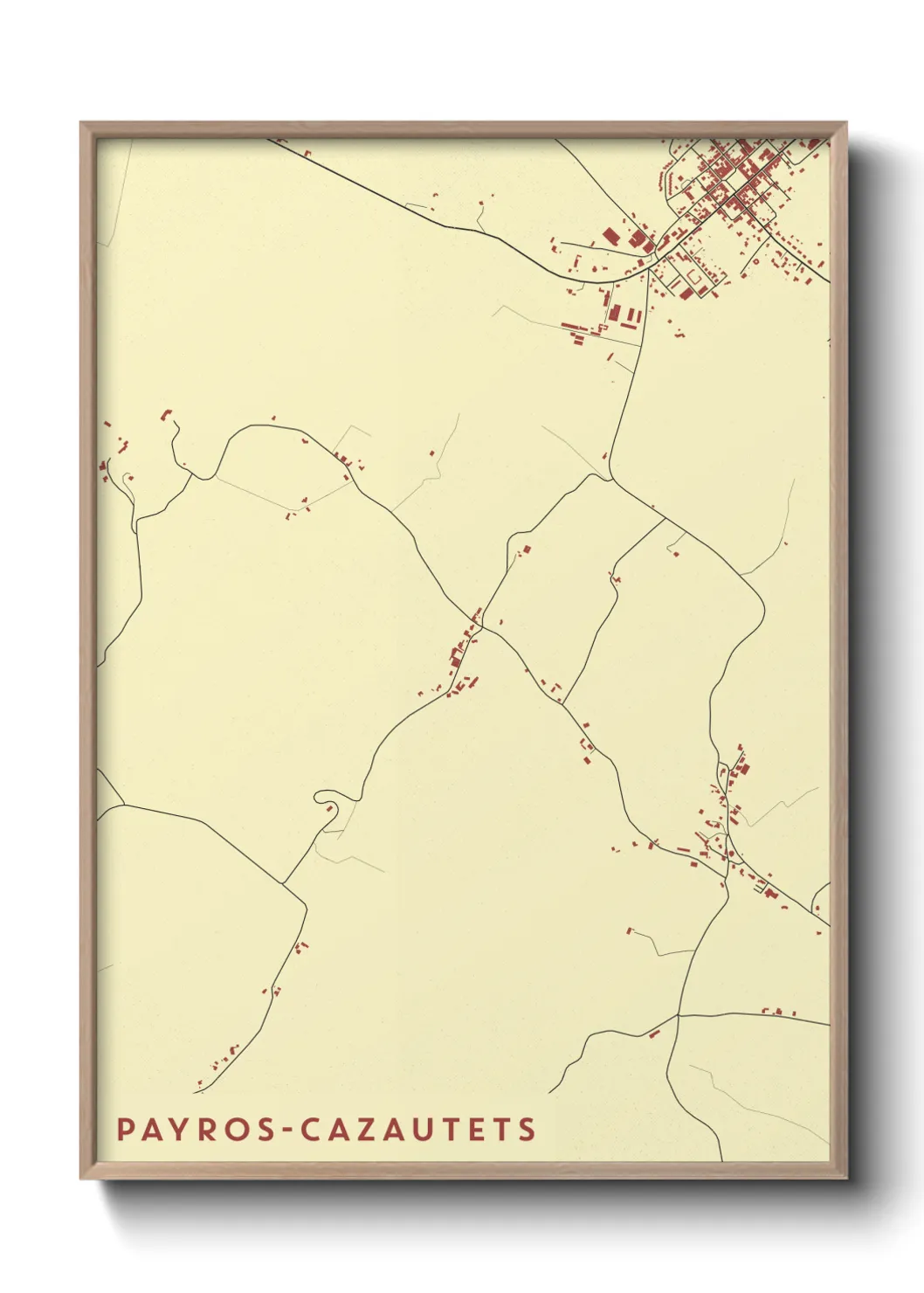 Un poster cartePayros-Cazautets