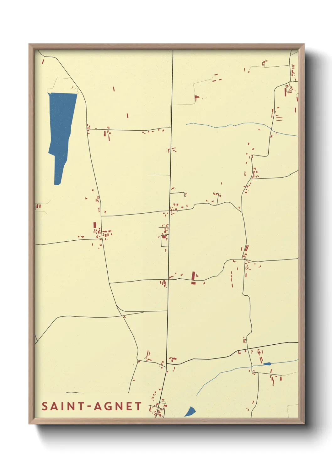 Un poster carteSaint-Agnet
