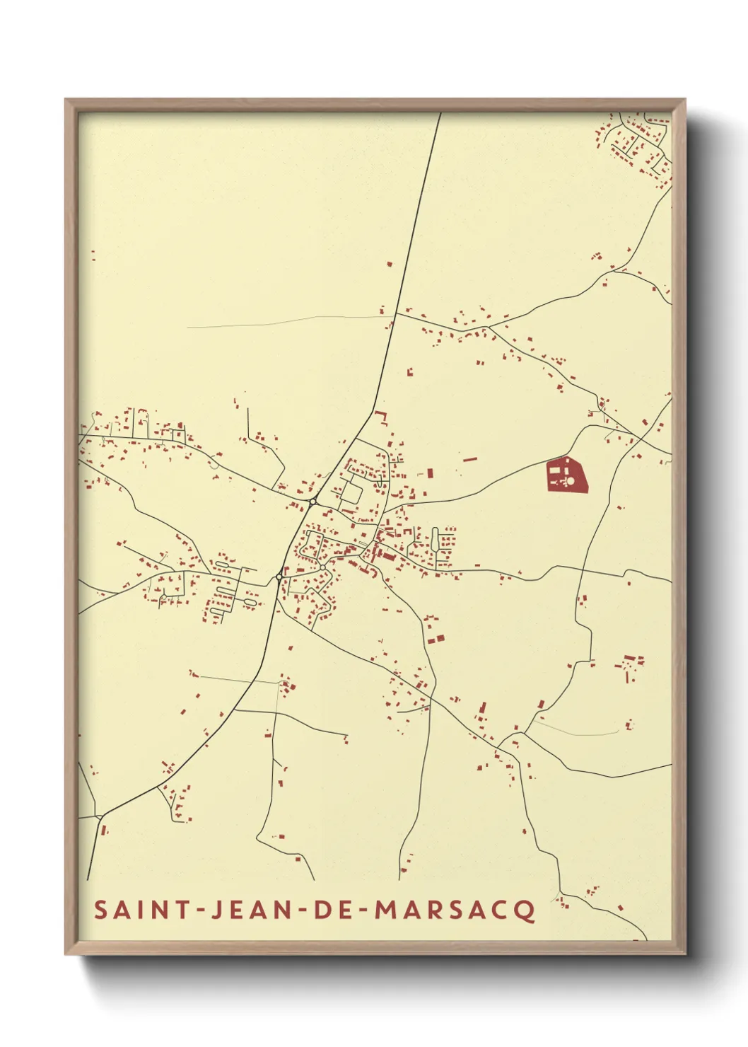 Un poster carteSaint-Jean-de-Marsacq