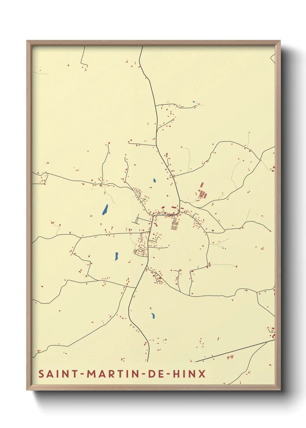 Un poster carteSaint-Martin-de-Hinx
