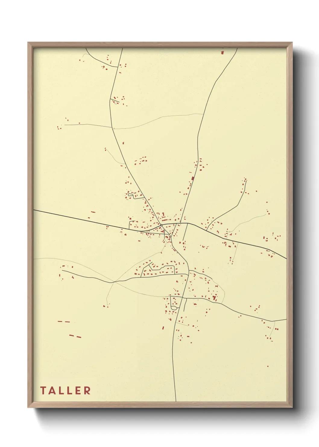 Une affiche de carte sur Taller