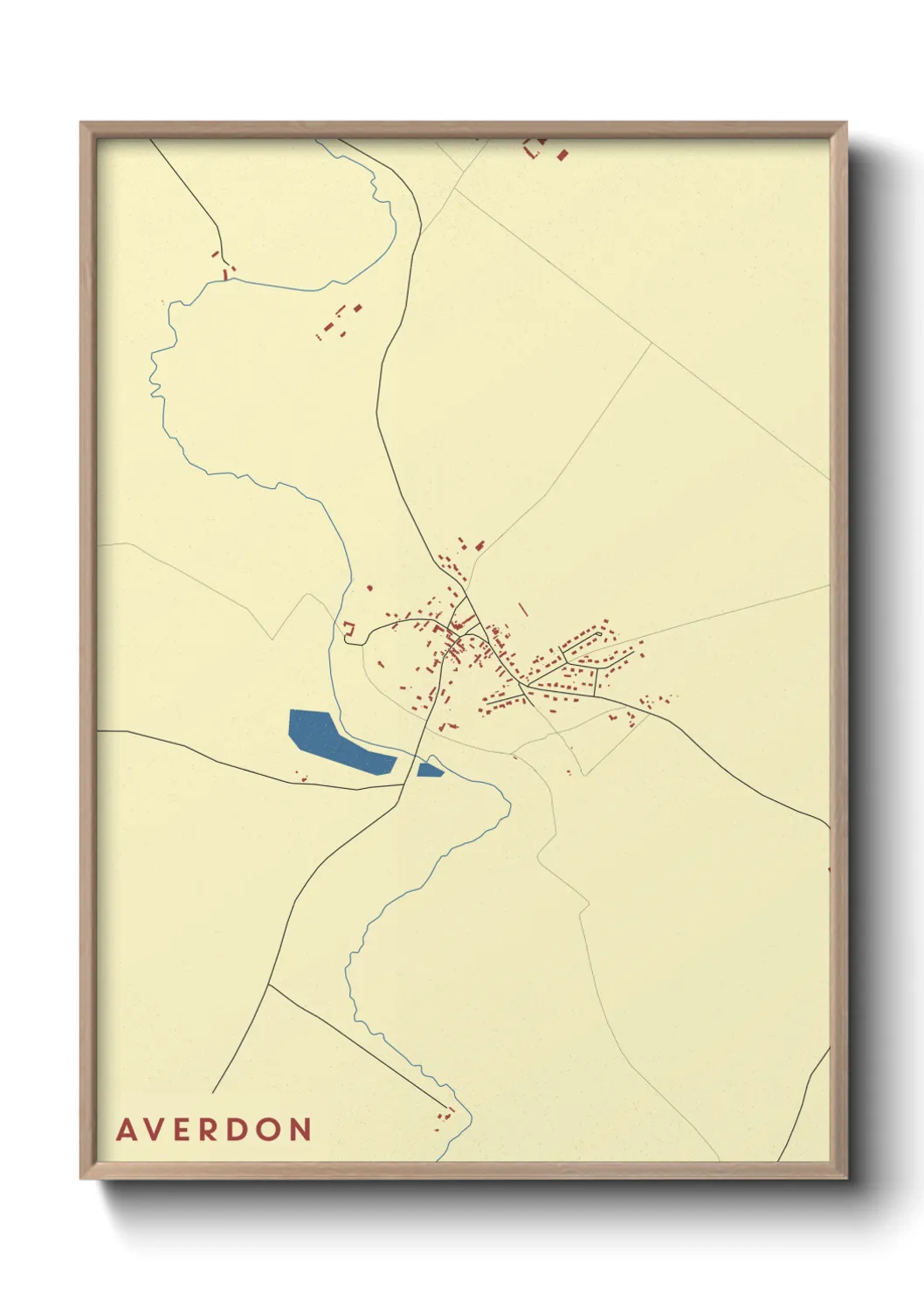 Une affiche de carte sur Averdon