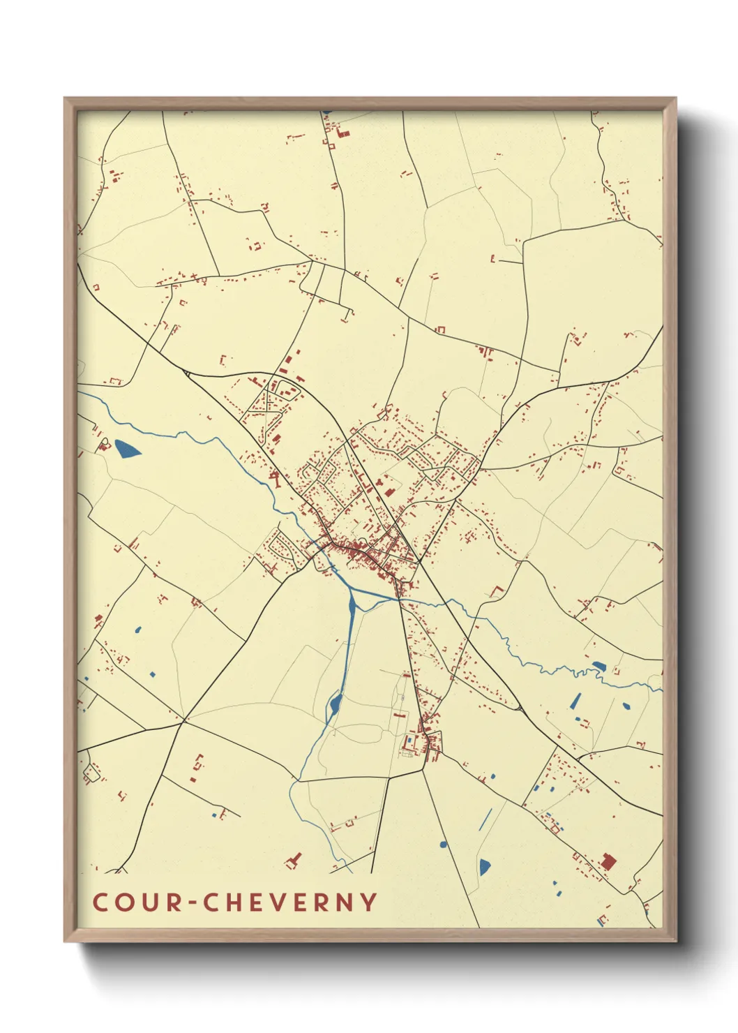 Un poster carteCour-Cheverny