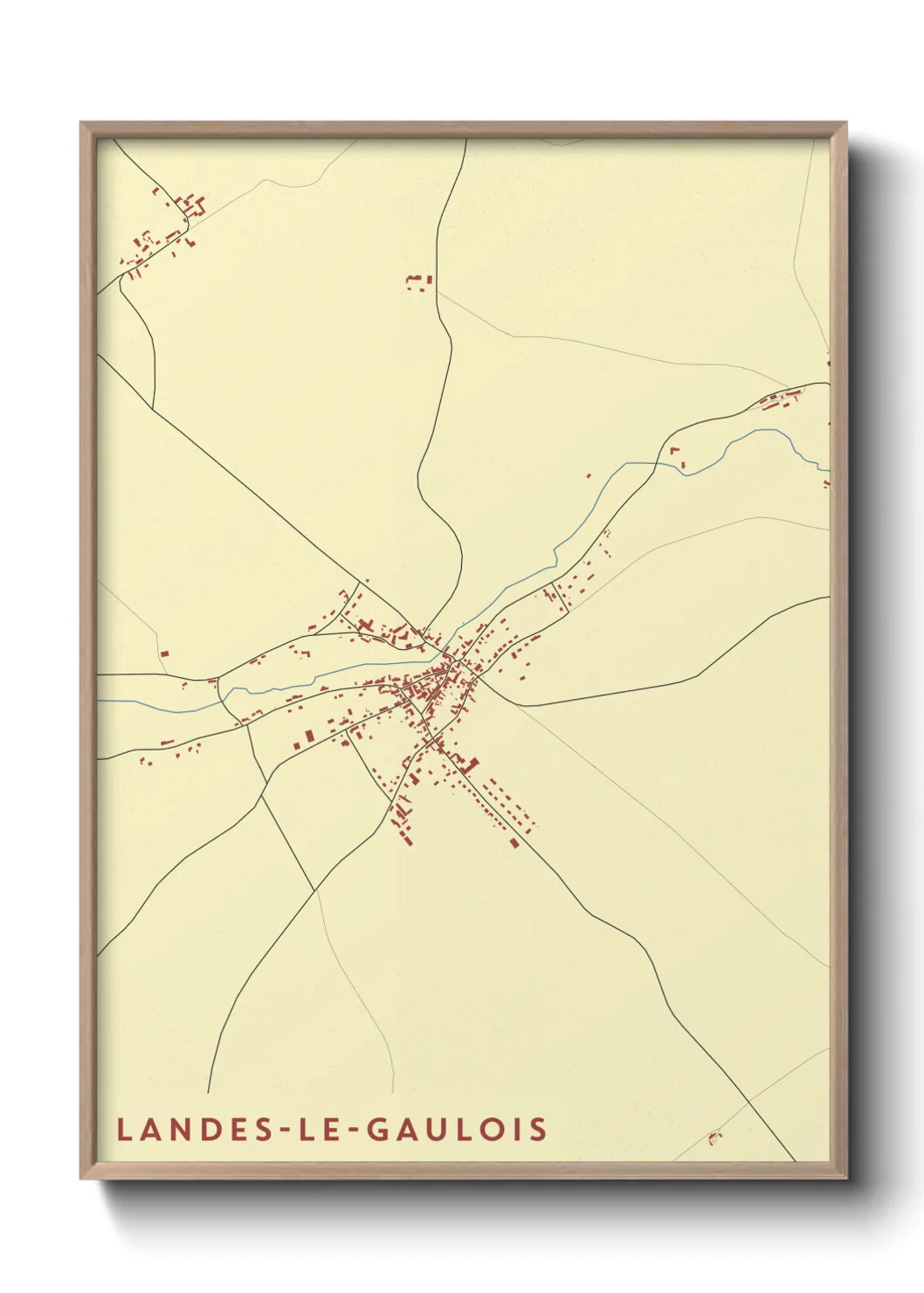 Un poster carteLandes-le-Gaulois