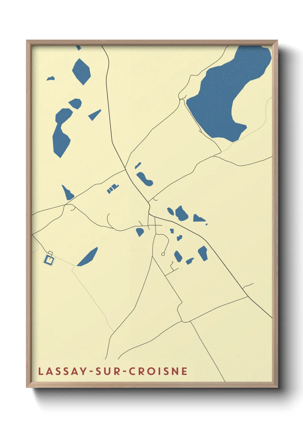 Un poster carteLassay-sur-Croisne