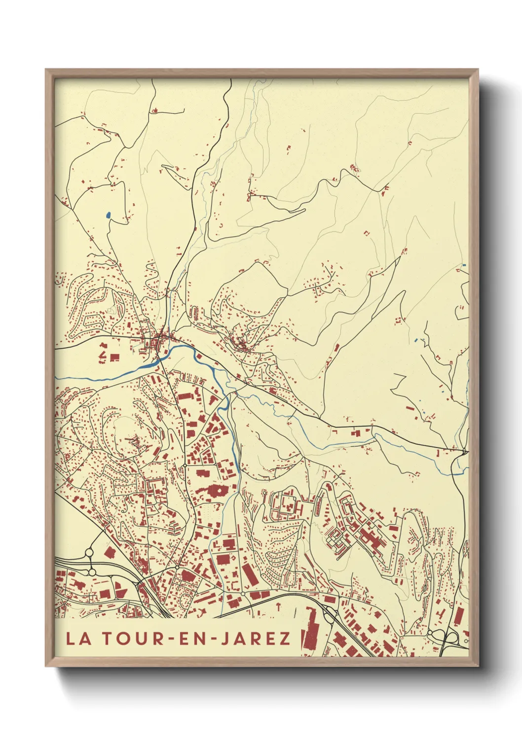 Un poster carteLa Tour-en-Jarez