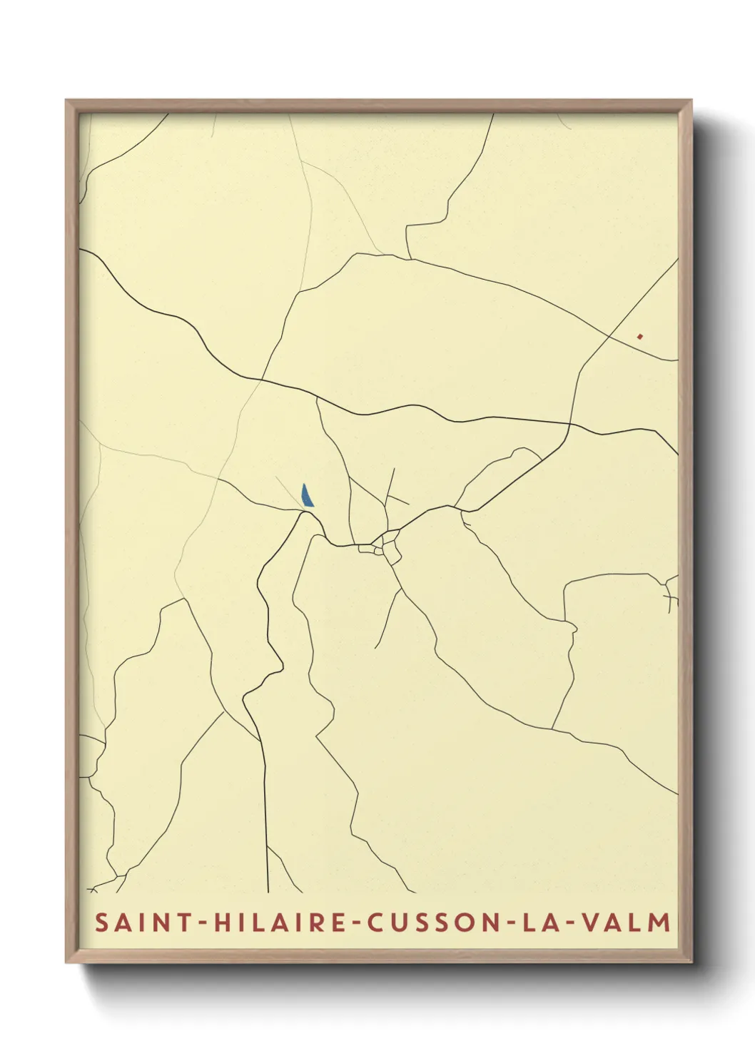 Une affiche de carte sur Saint-Hilaire-Cusson-la-Valmitte