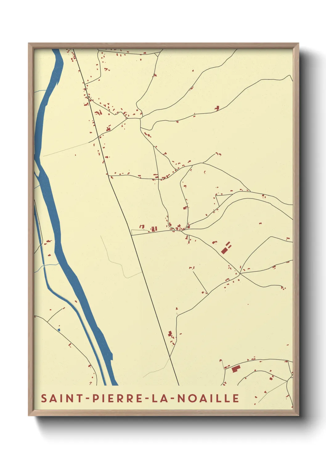 Un poster carteSaint-Pierre-la-Noaille