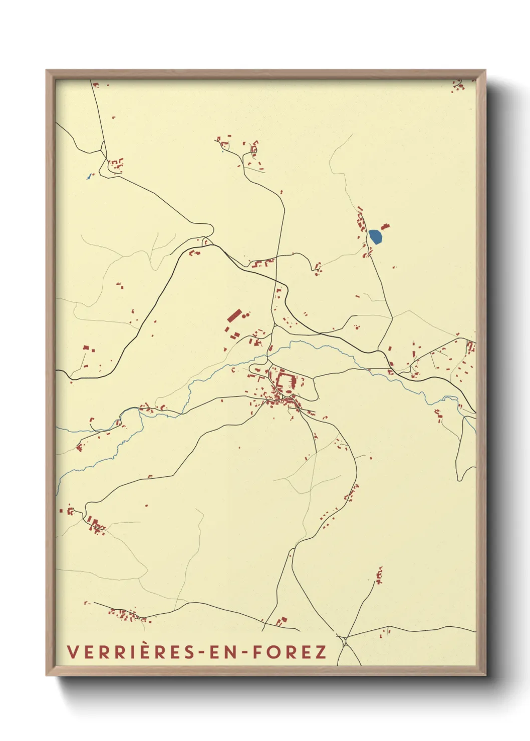 Un poster carteVerrières-en-Forez