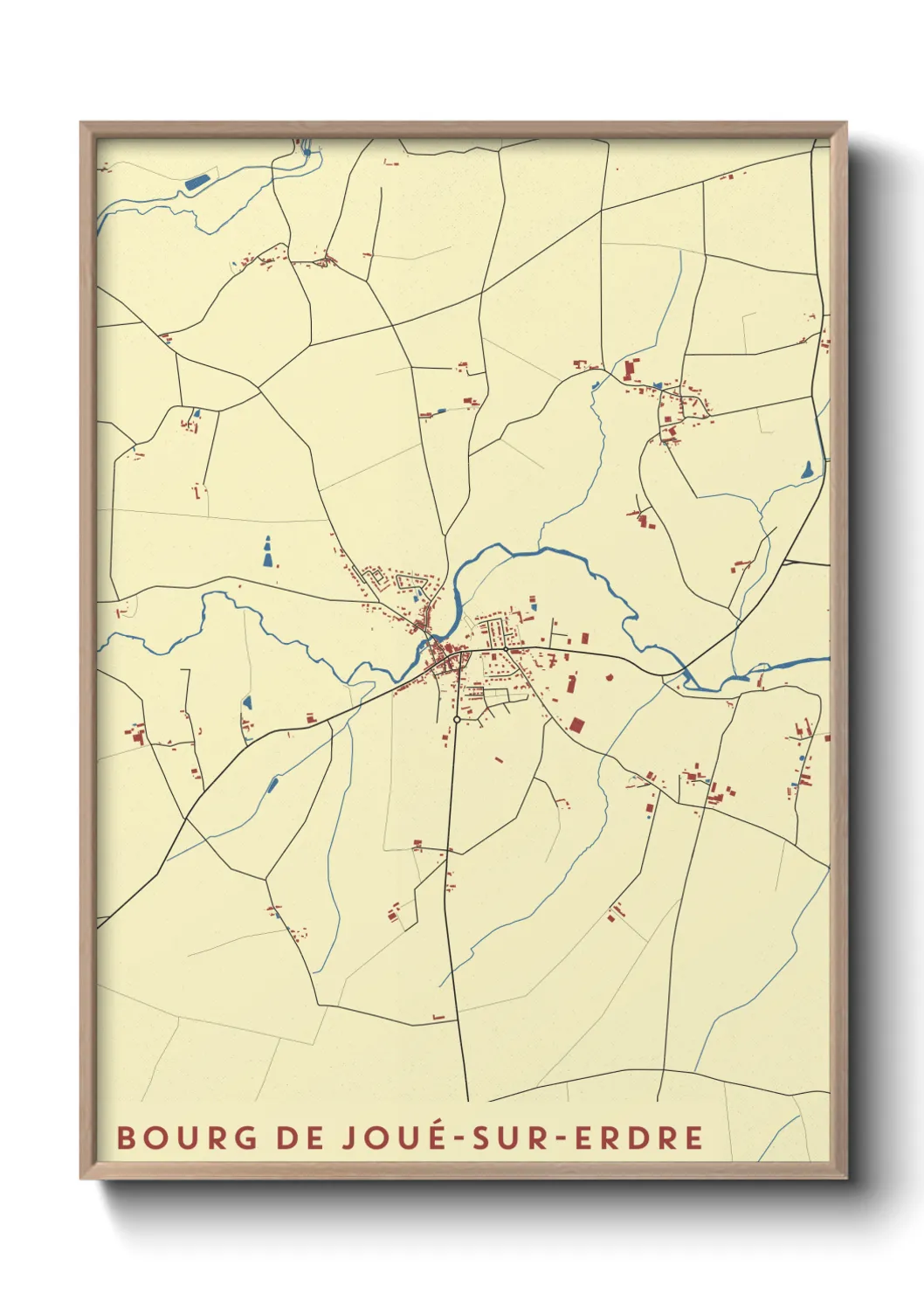 Un poster carteBourg de Joué-sur-Erdre