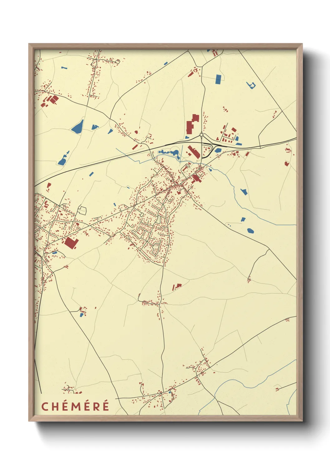 Une affiche de carte sur Chéméré