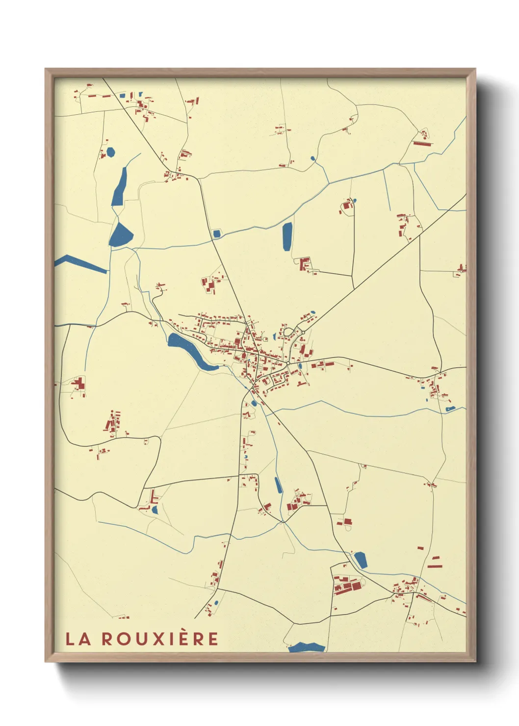 Un poster carteLa Rouxière