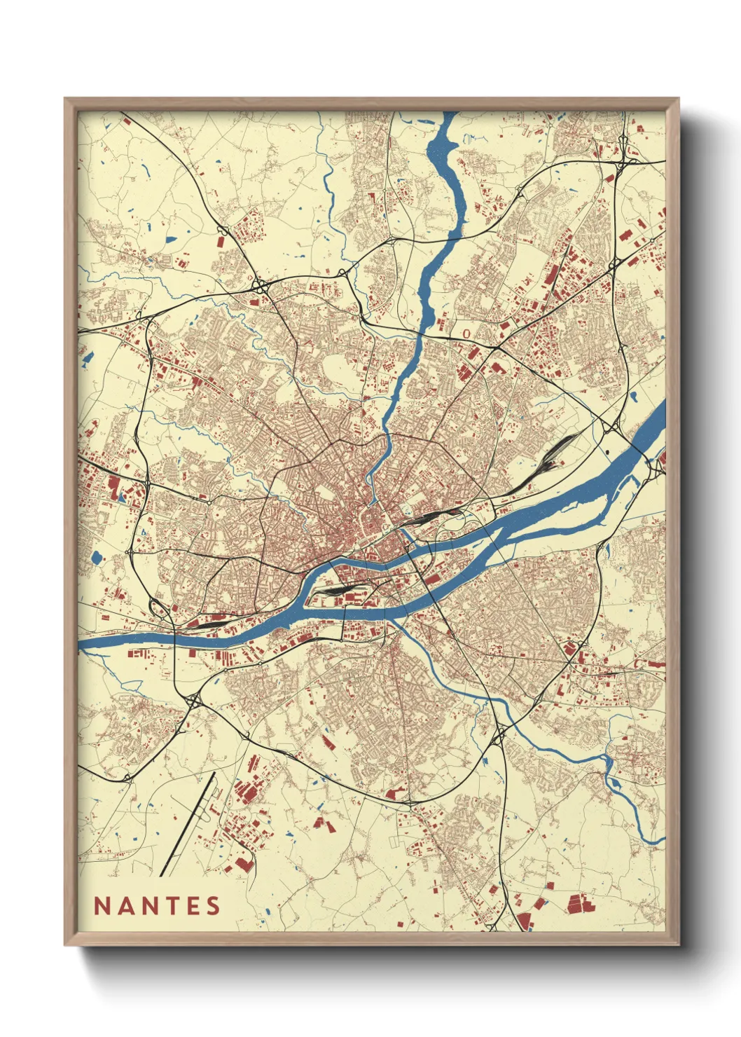 Un poster carteNantes