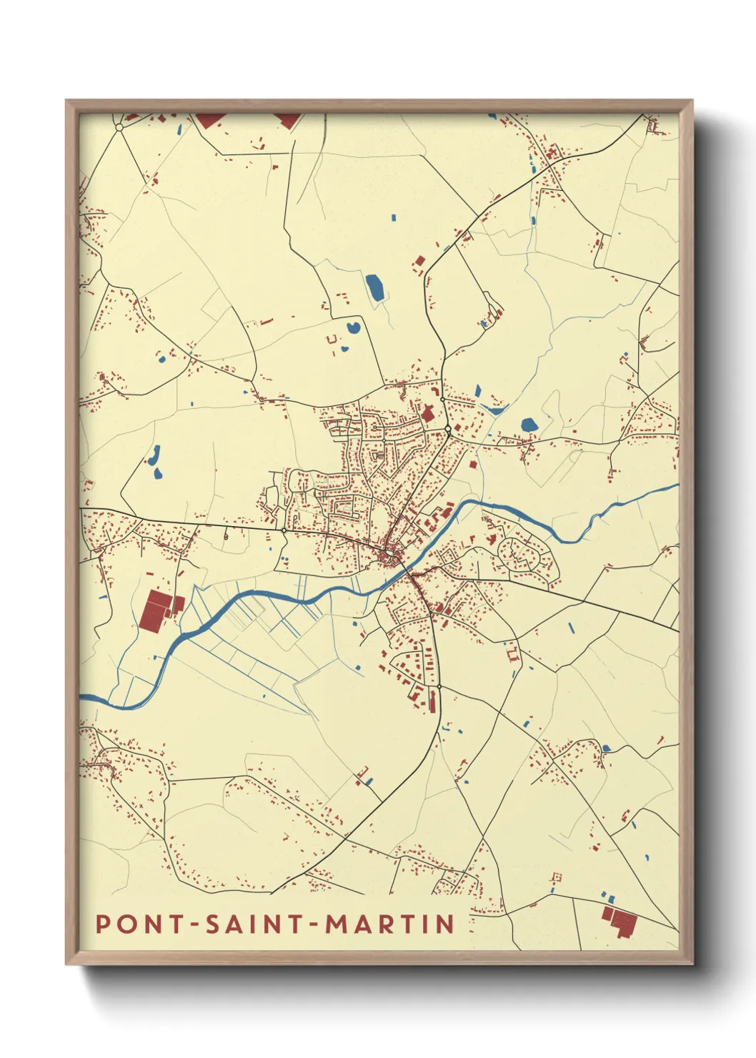 Un poster cartePont-Saint-Martin