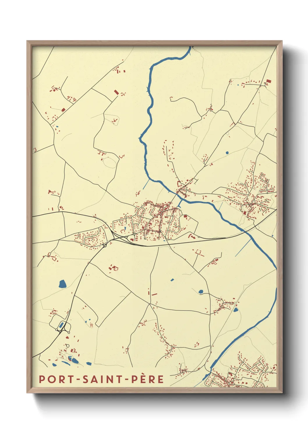 Un poster cartePort-Saint-Père