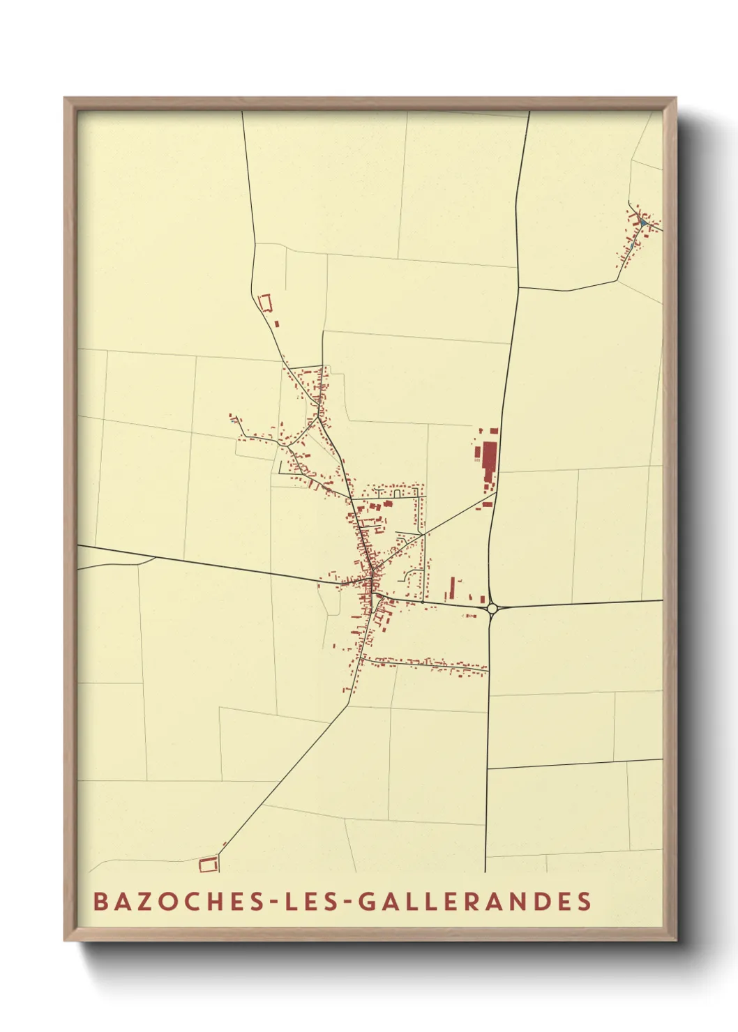 Un poster carteBazoches-les-Gallerandes
