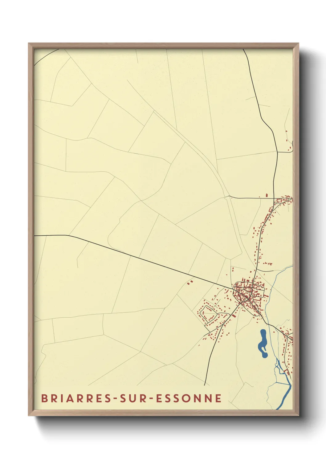 Un poster carteBriarres-sur-Essonne