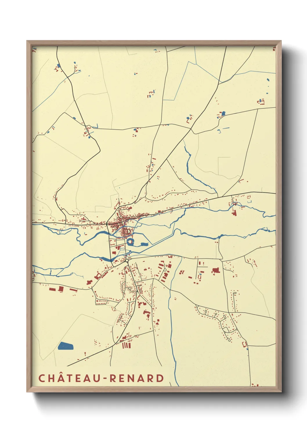 Un poster carteChâteau-Renard