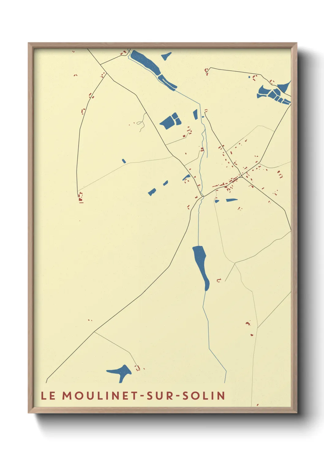 Un poster carteLe Moulinet-sur-Solin