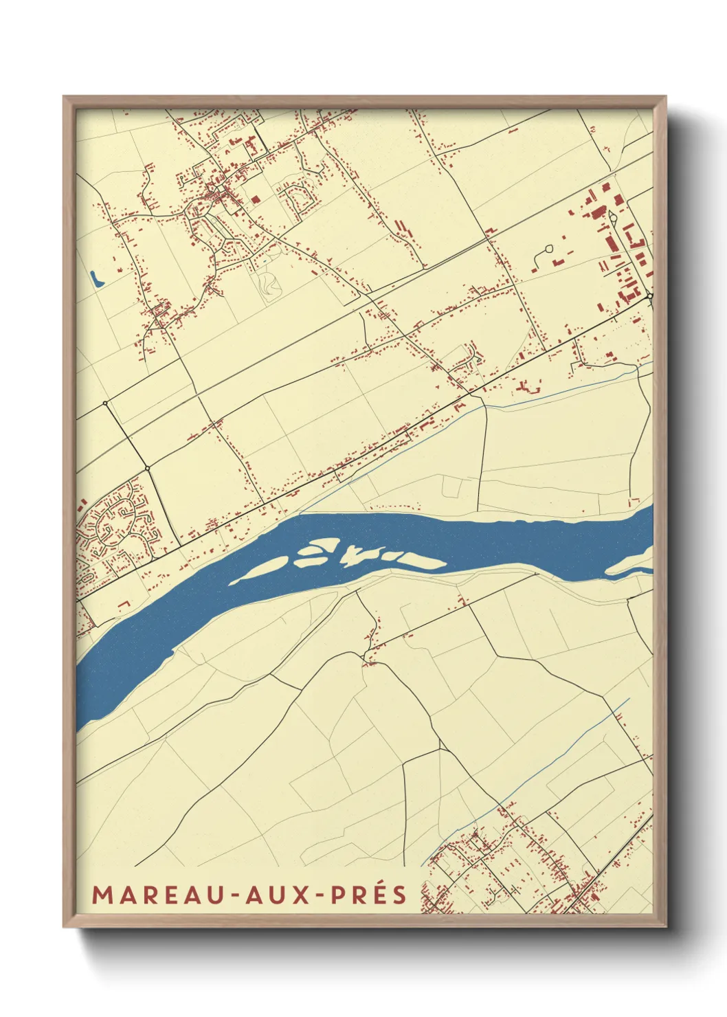Un poster carteMareau-aux-Prés