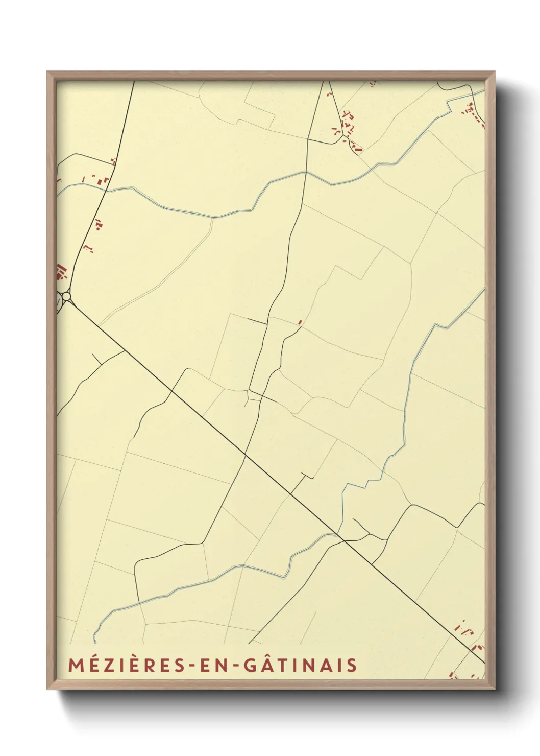 Un poster carteMézières-en-Gâtinais