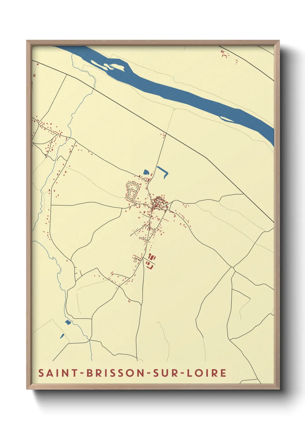 Un poster carteSaint-Brisson-sur-Loire