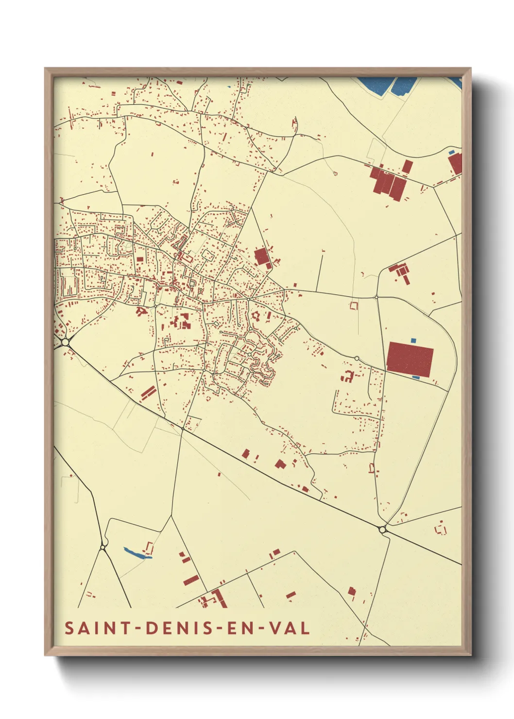 Un poster carteSaint-Denis-en-Val