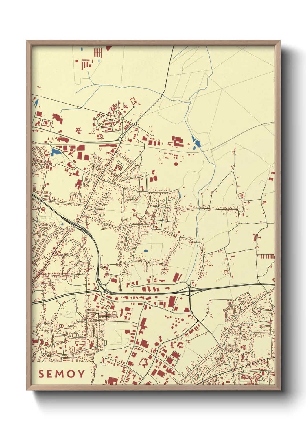 Une affiche de carte sur Semoy