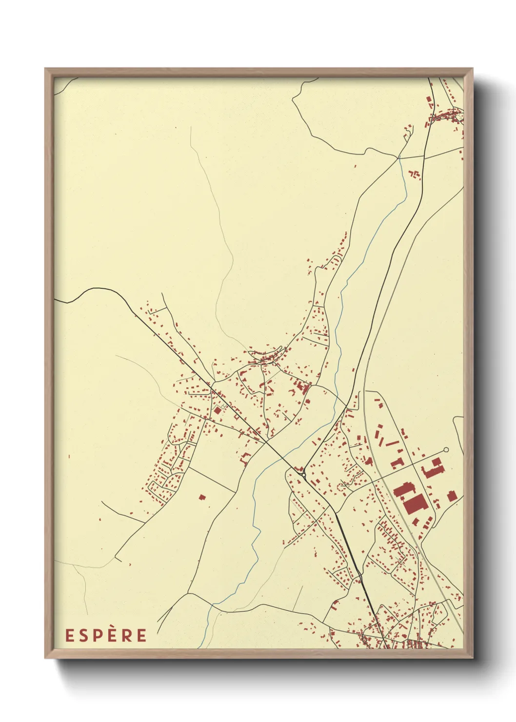 Une affiche de carte sur Espère