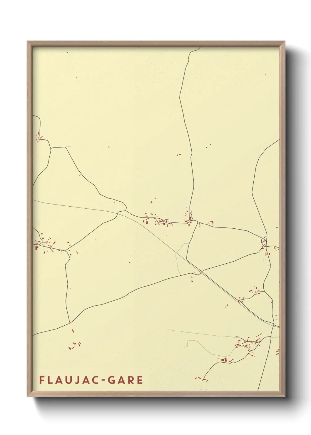 Un poster carteFlaujac-Gare