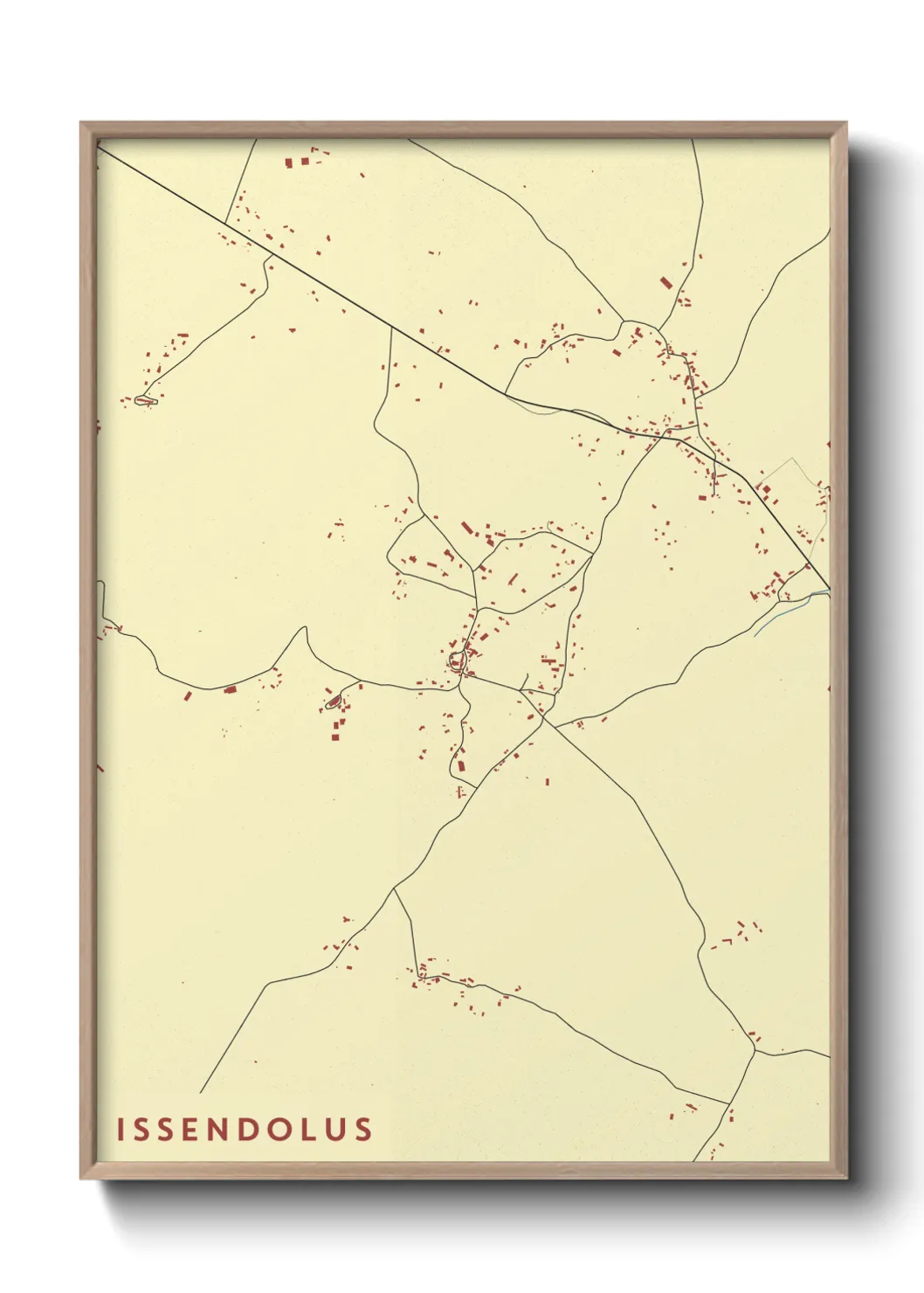 Une affiche de carte sur Issendolus