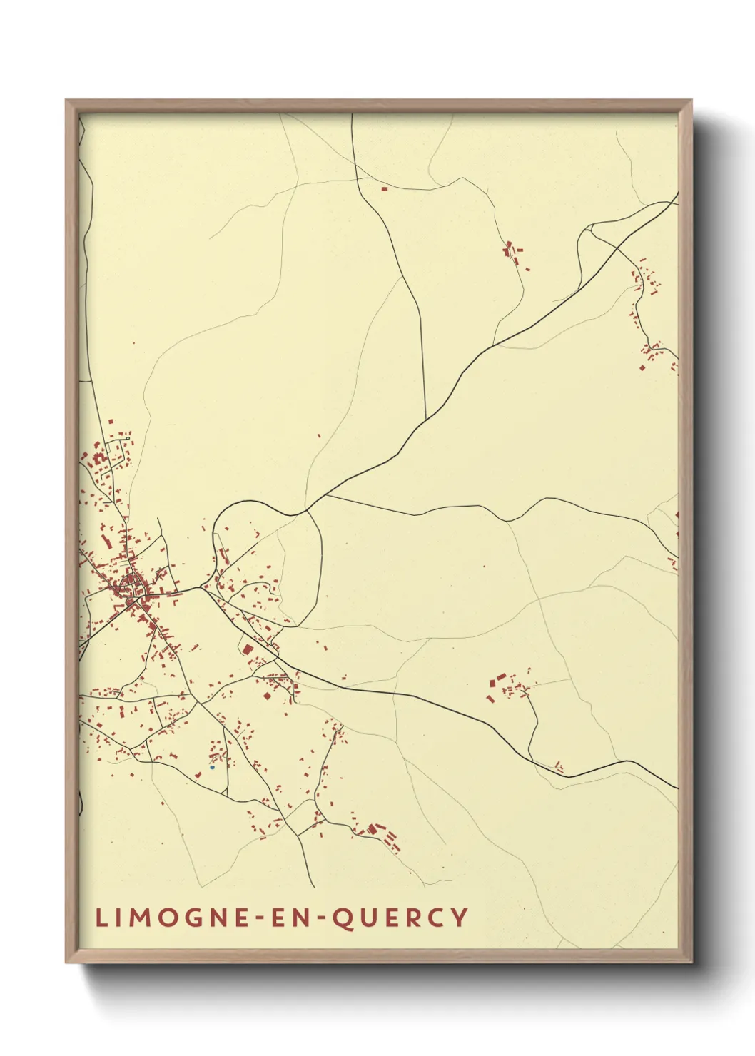 Un poster carteLimogne-en-Quercy