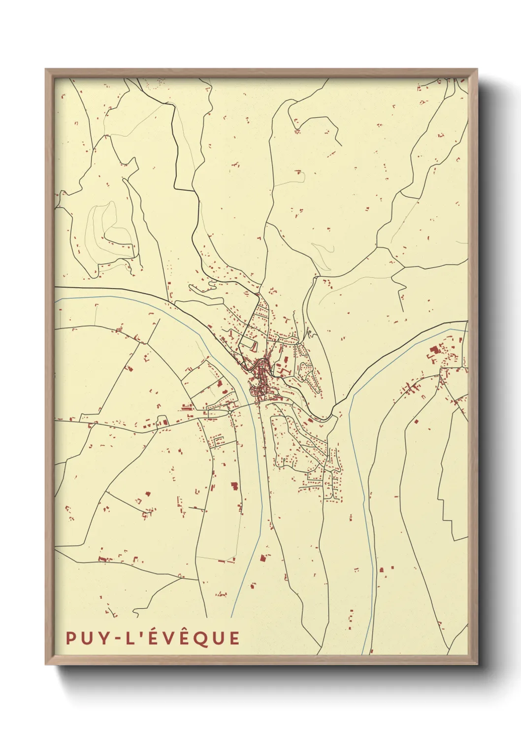 Un poster cartePuy-l'Évêque