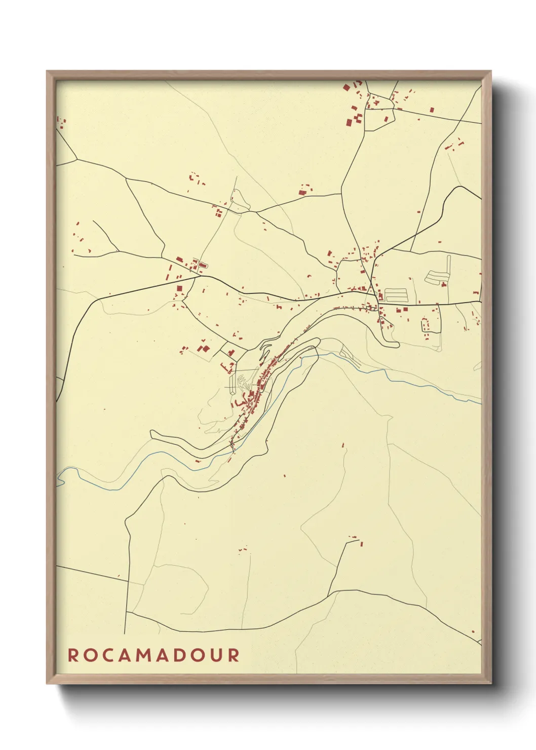 Un poster carteRocamadour