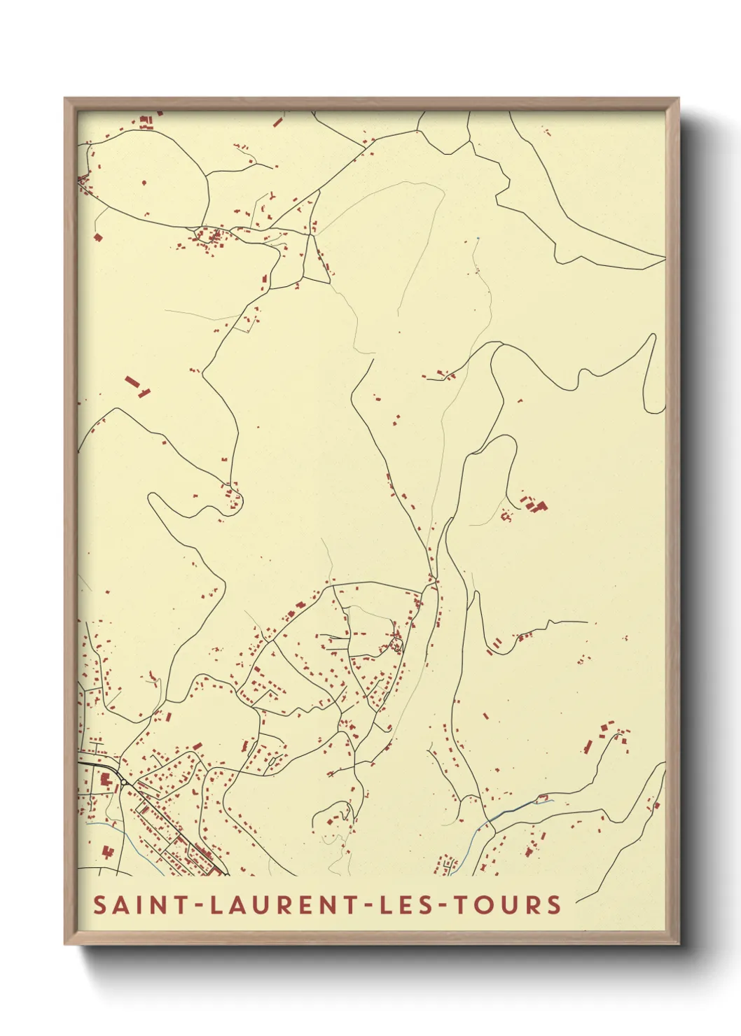 Un poster carteSaint-Laurent-les-Tours