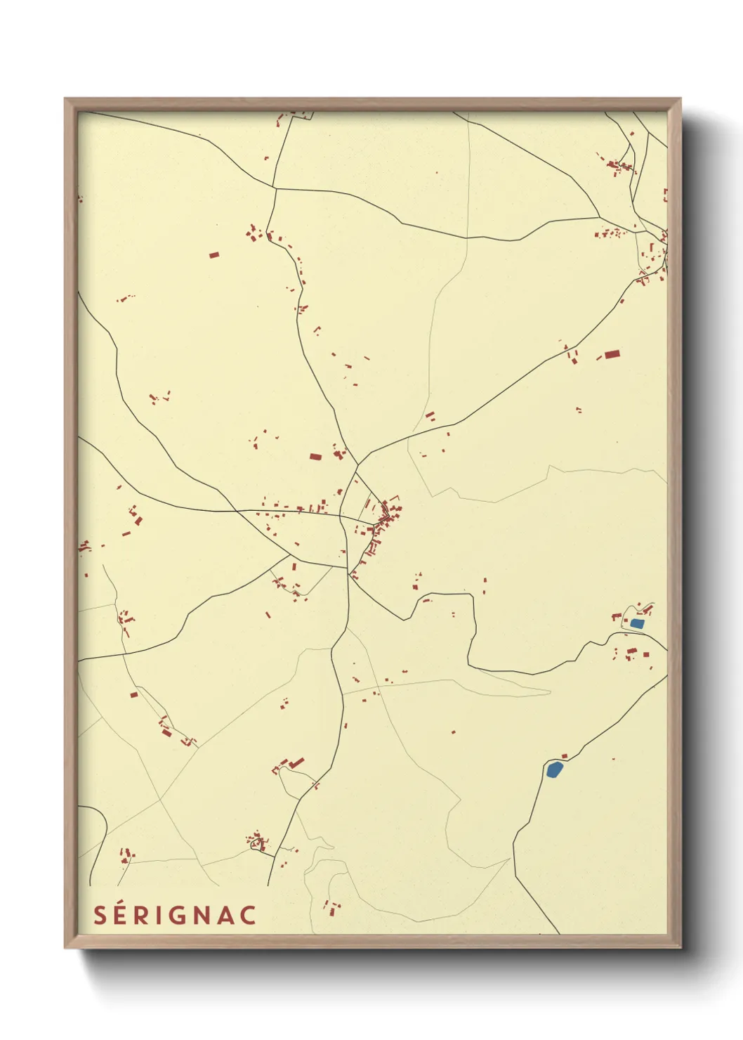 Un poster carteSérignac