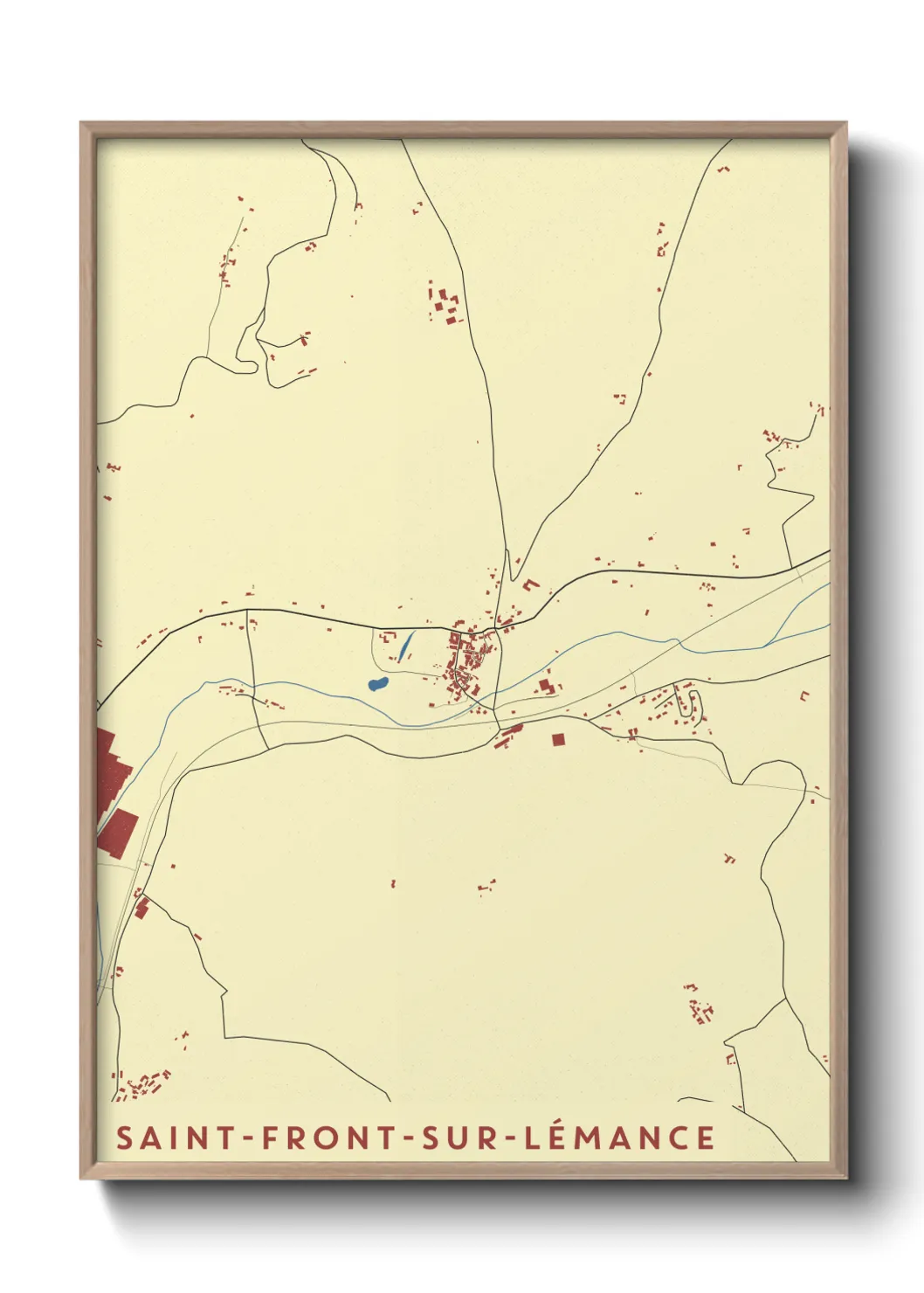 Un poster carteSaint-Front-sur-Lémance