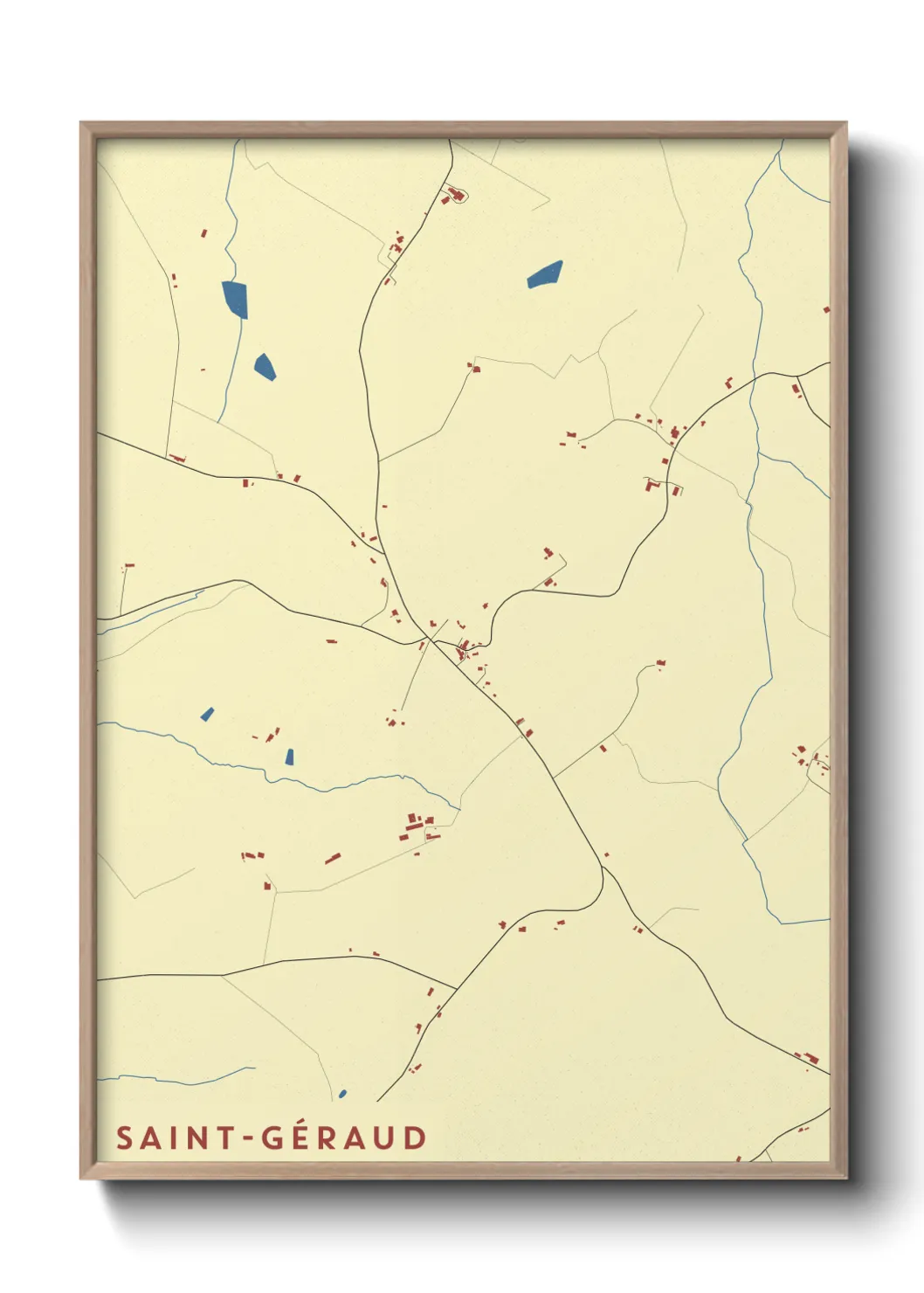 Un poster carteSaint-Géraud