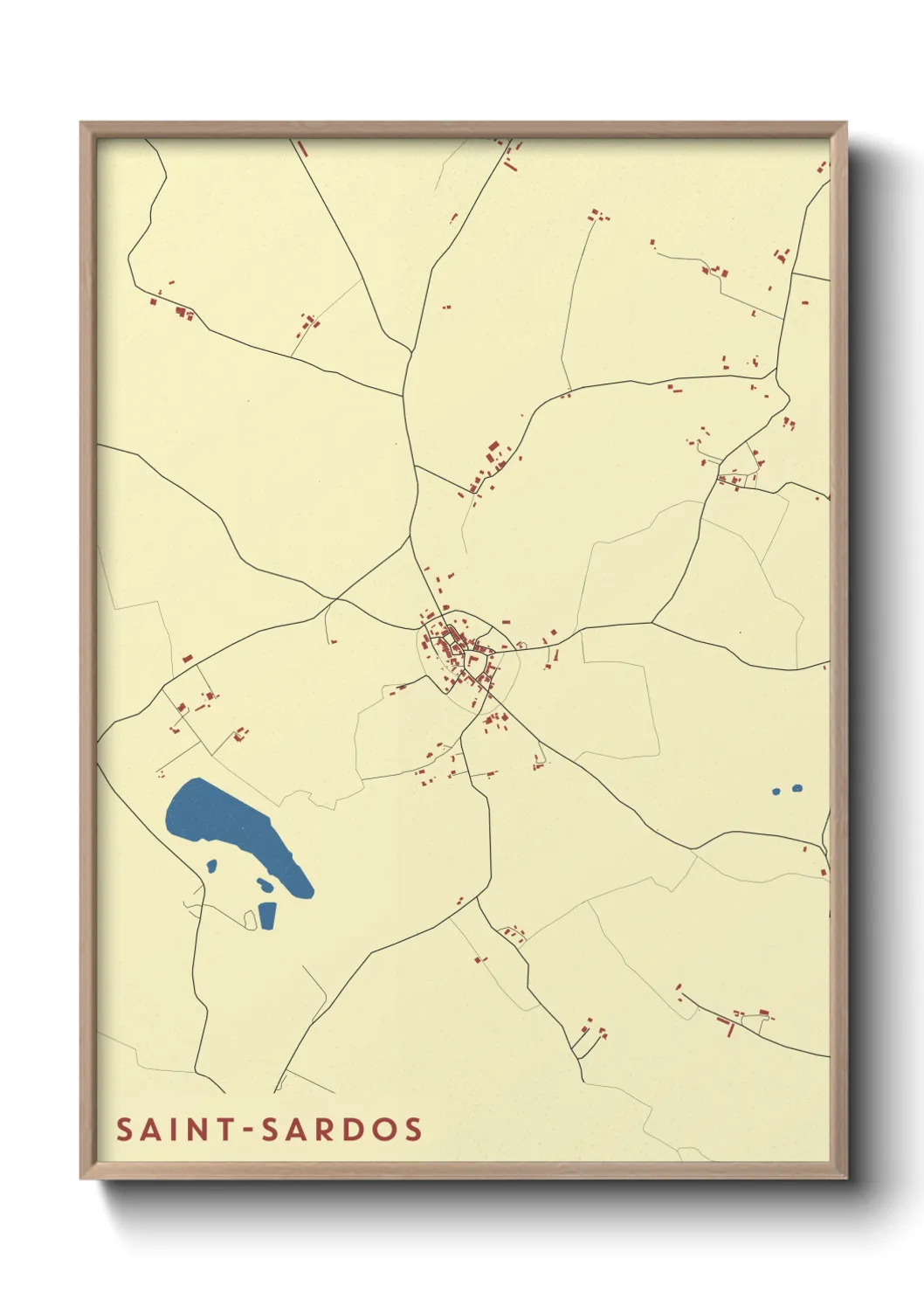 Un poster carteSaint-Sardos