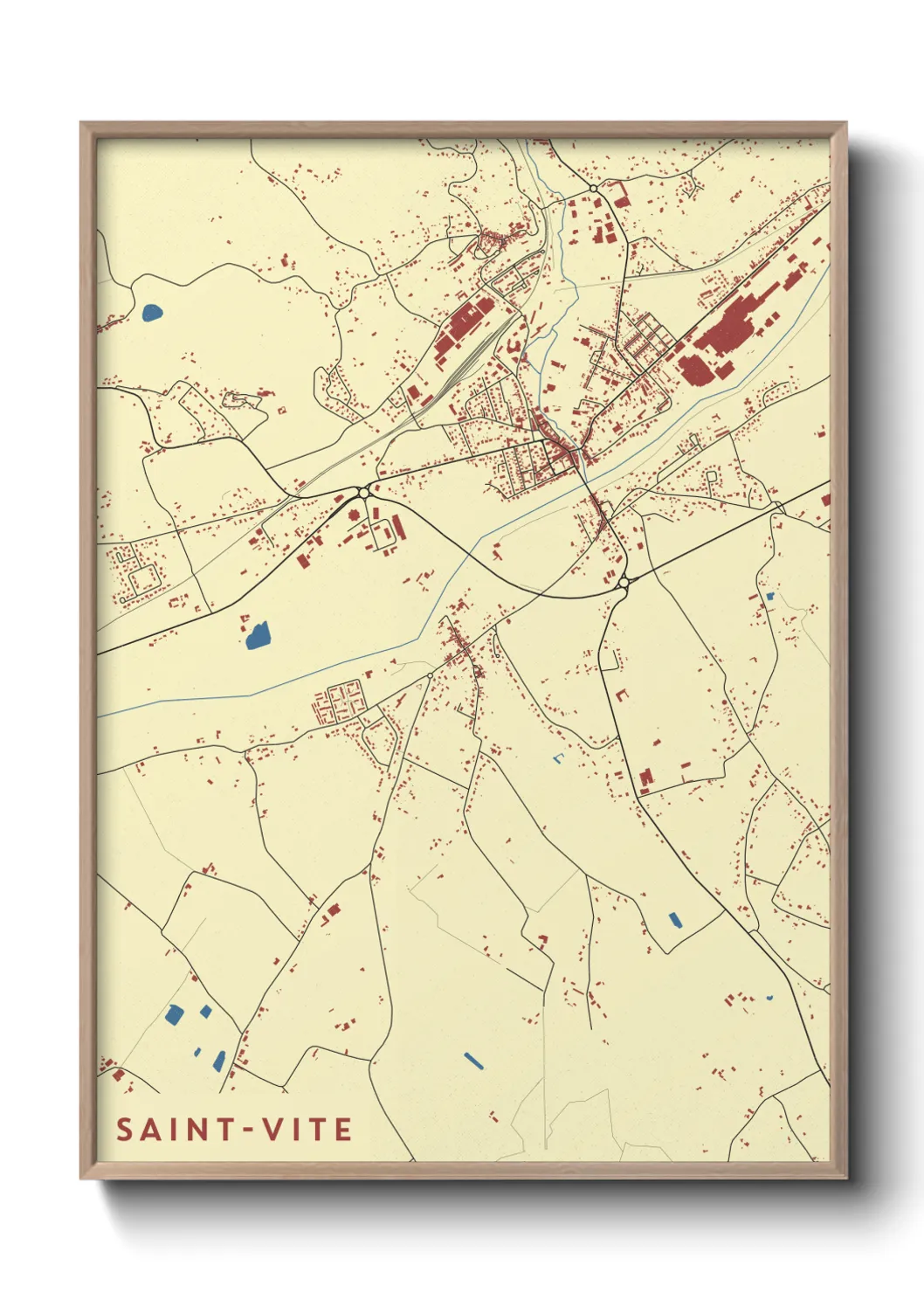 Un poster carteSaint-Vite