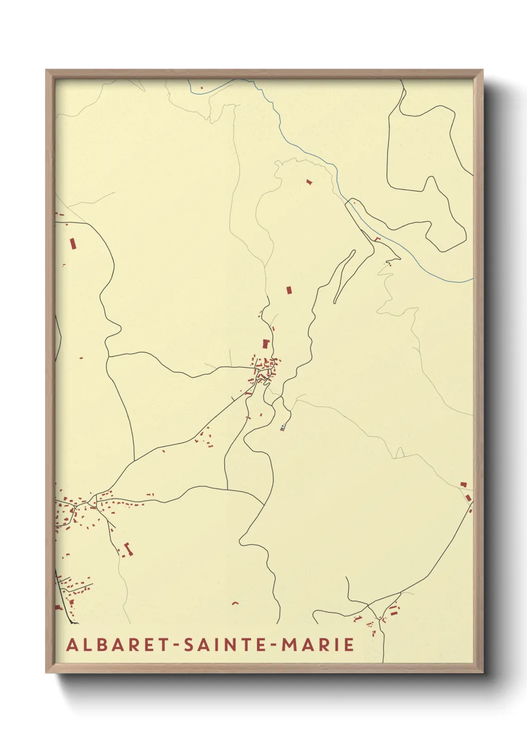 Un poster carteAlbaret-Sainte-Marie