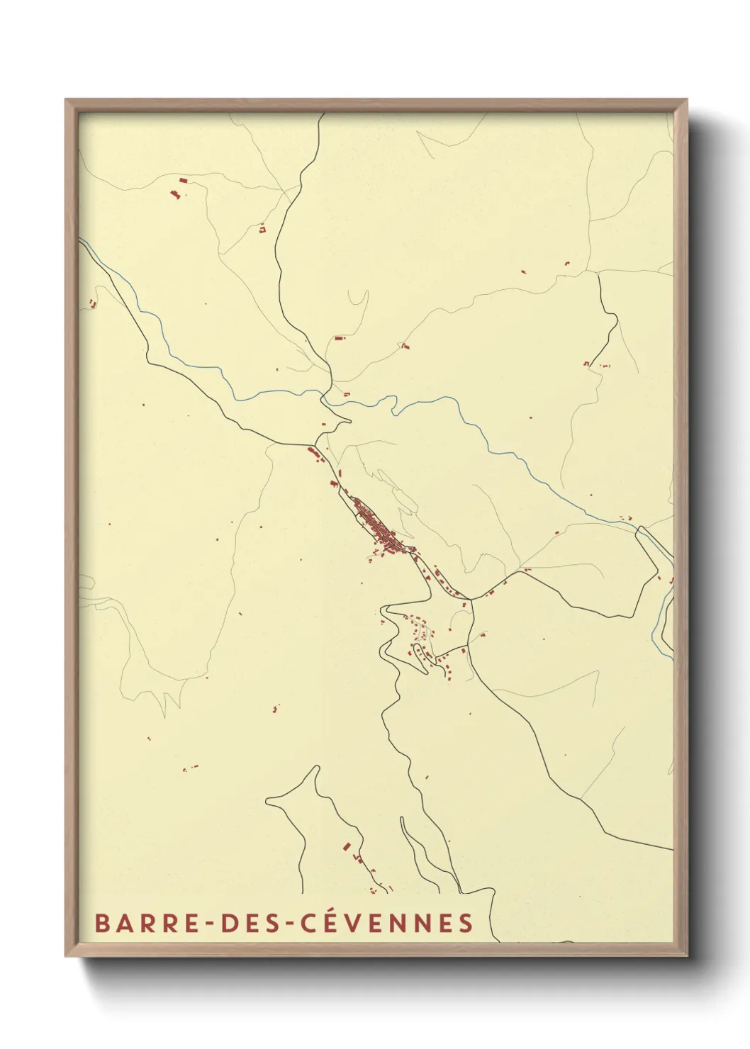 Un poster carteBarre-des-Cévennes