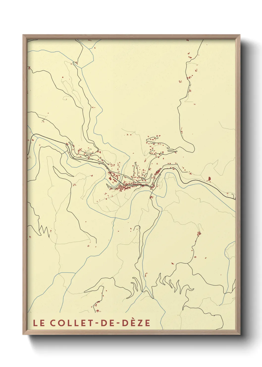 Un poster carteLe Collet-de-Dèze