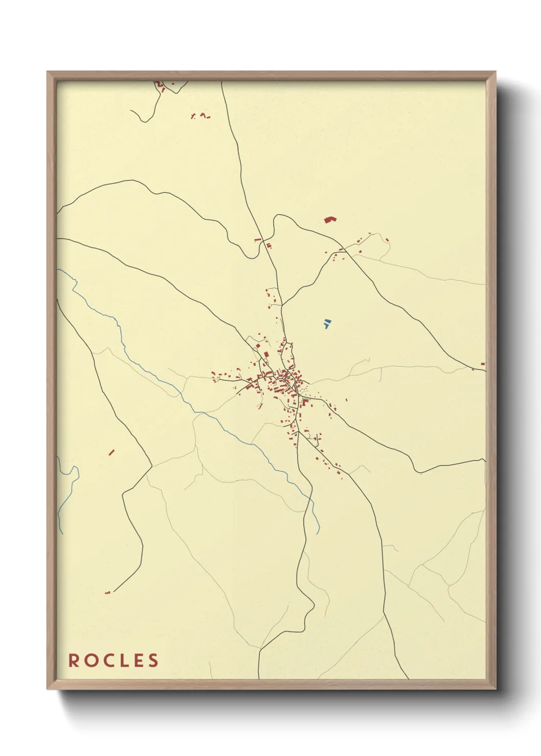Une affiche de carte sur Rocles