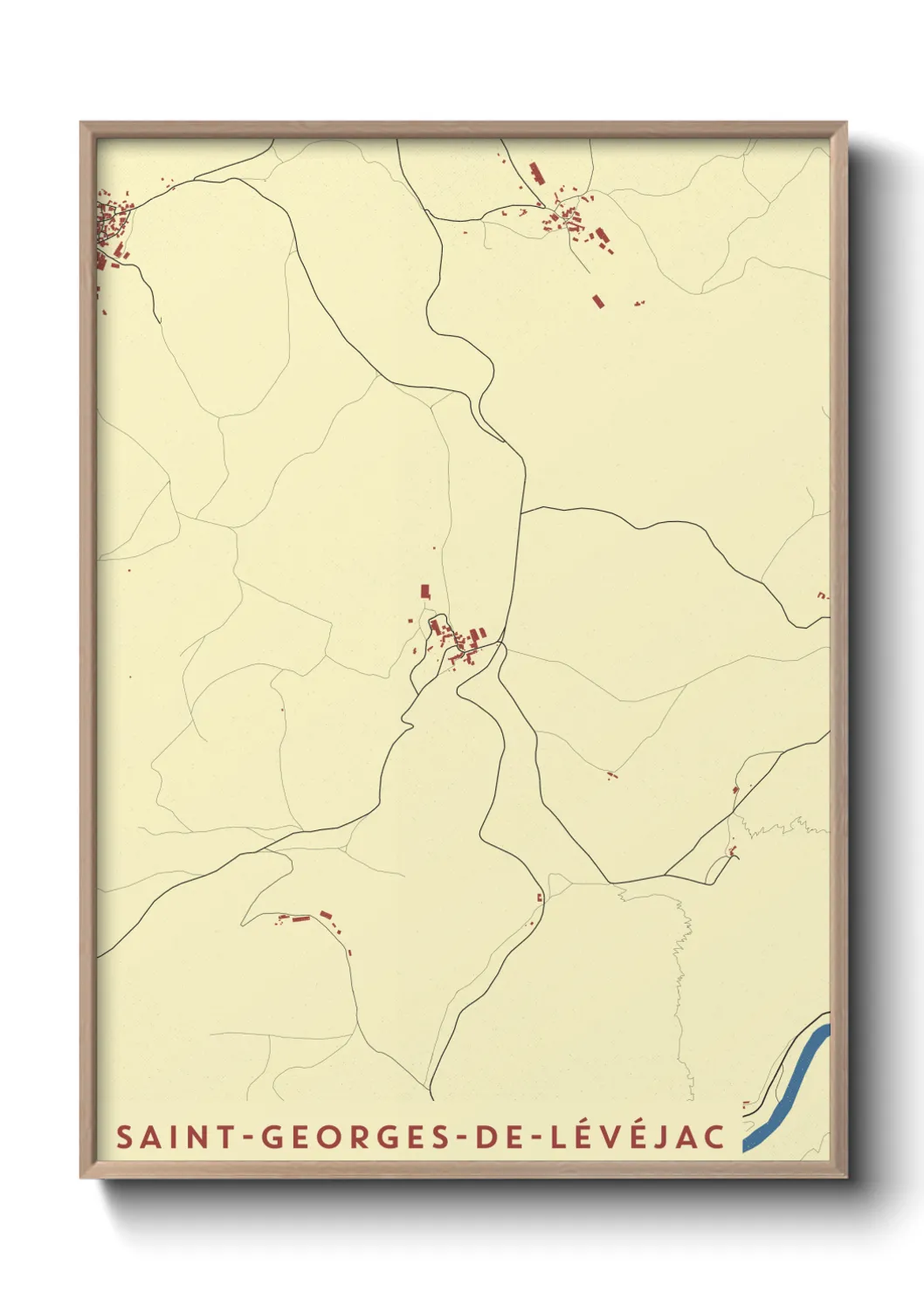 Un poster carteSaint-Georges-de-Lévéjac