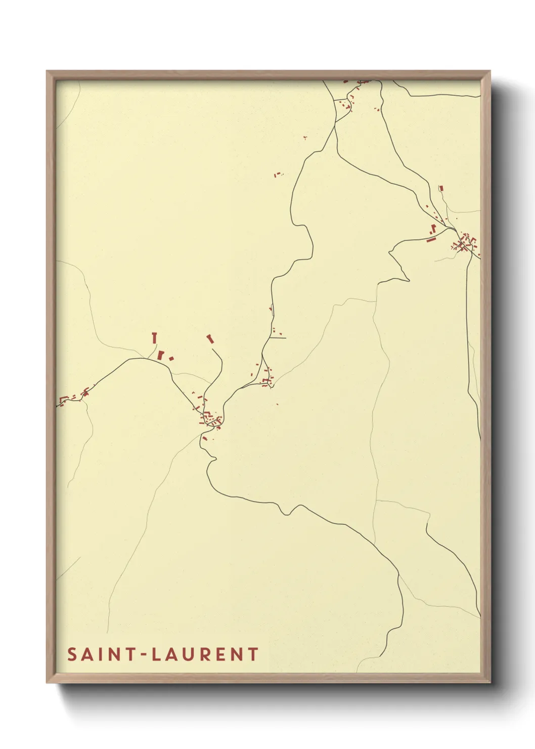 Un poster carteSaint-Laurent