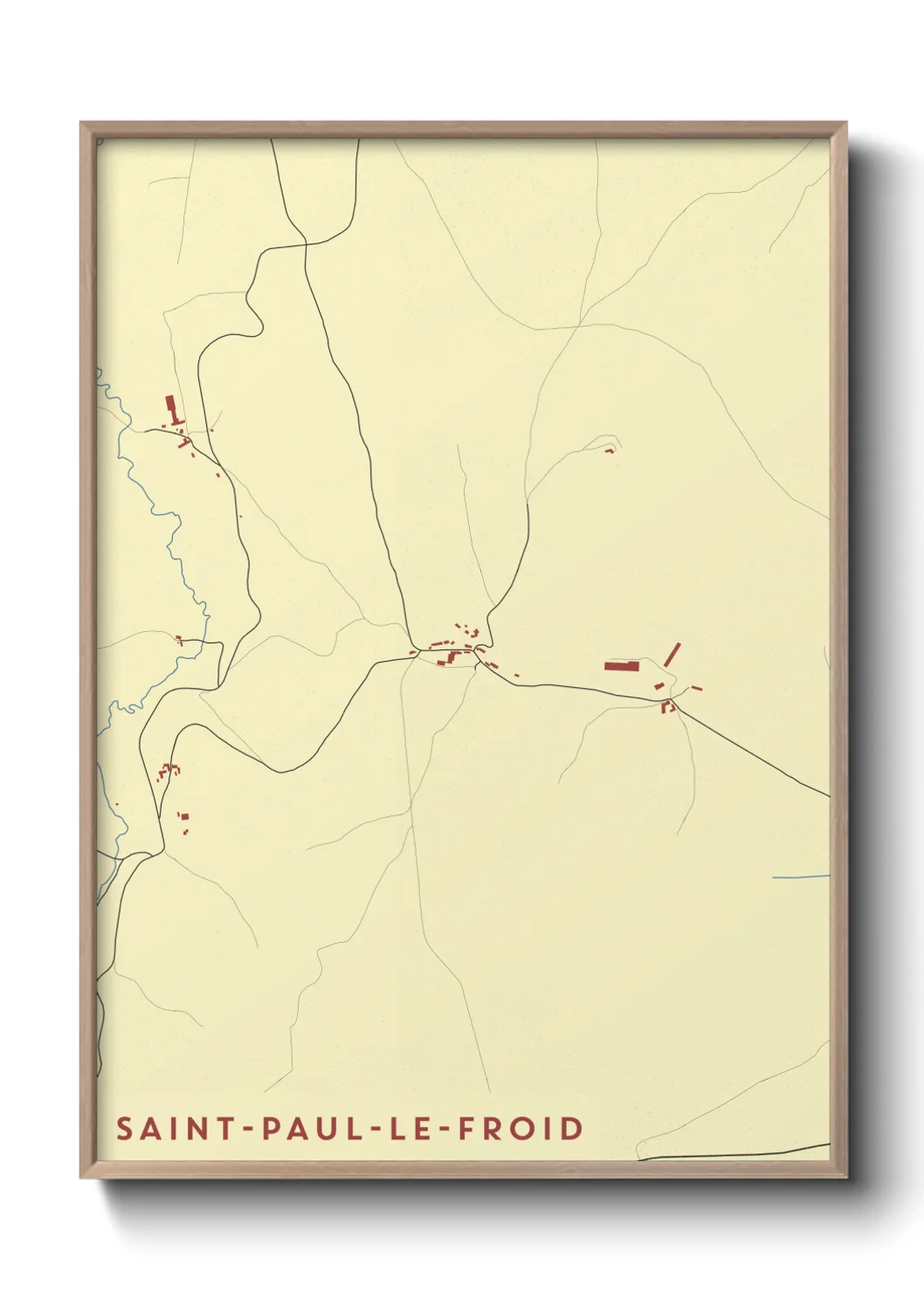 Un poster carteSaint-Paul-le-Froid